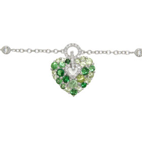 bracciale-oro-bianco-diamanti-peridoto-tsavrite-aurora-ddonna-gioielli