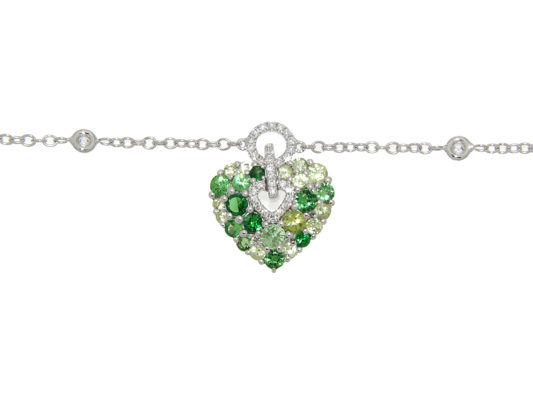 bracciale-oro-bianco-diamanti-peridoto-tsavrite-aurora-ddonna-gioielli