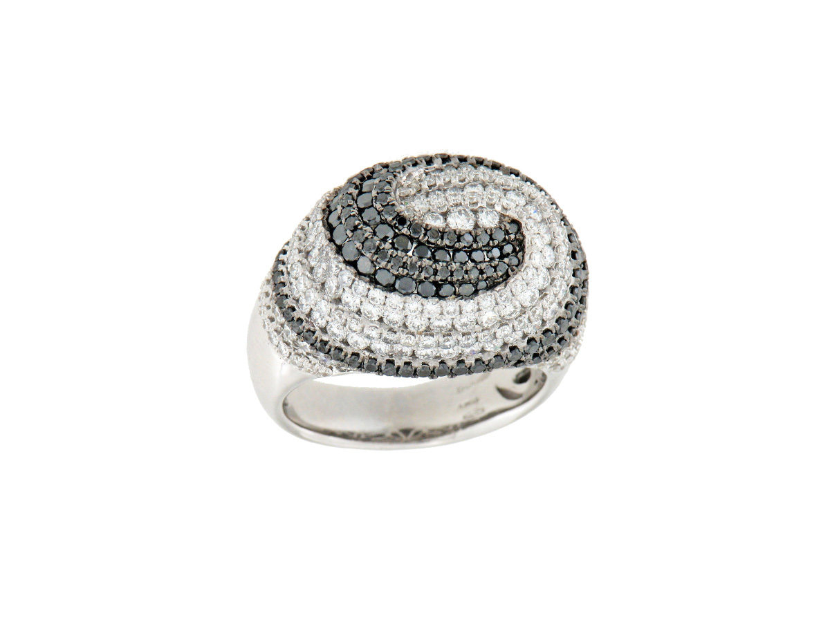 anello-oro-bianco-diamanti-ct-1,74-diamanti-neri-ct-1,49-twister-ddonna-gioielli