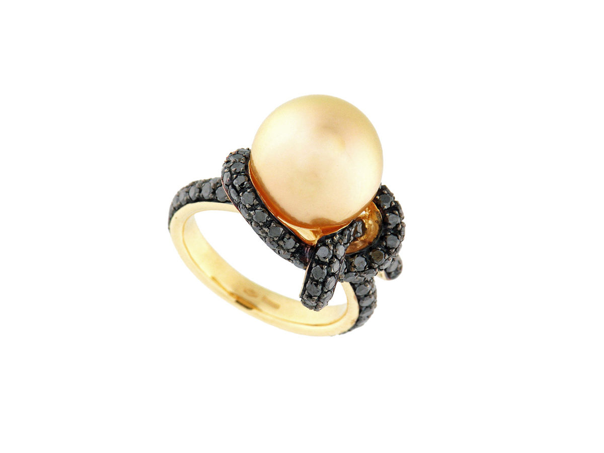 anello-oro-rosa-diamanti-brown-perla-australia-gold-icon-ddonna-gioielli