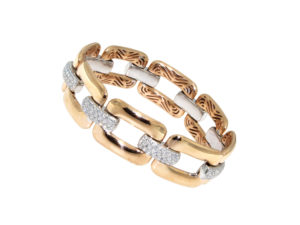 bracciale-oro-rosa-bianco-diamanti-ct-2.61-groumette-ddonna-gioielli